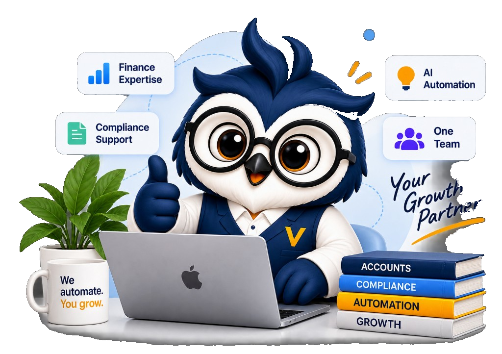 VAKLU growth partner combining finance, compliance, and AI automation expertise